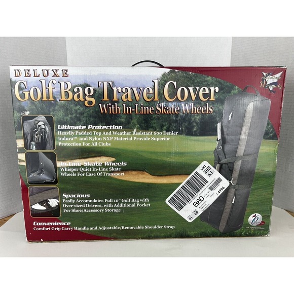 In Gear Other - Deluxe Golf Bag Travel Cover with In-Line Skate Wheels‎ NEW